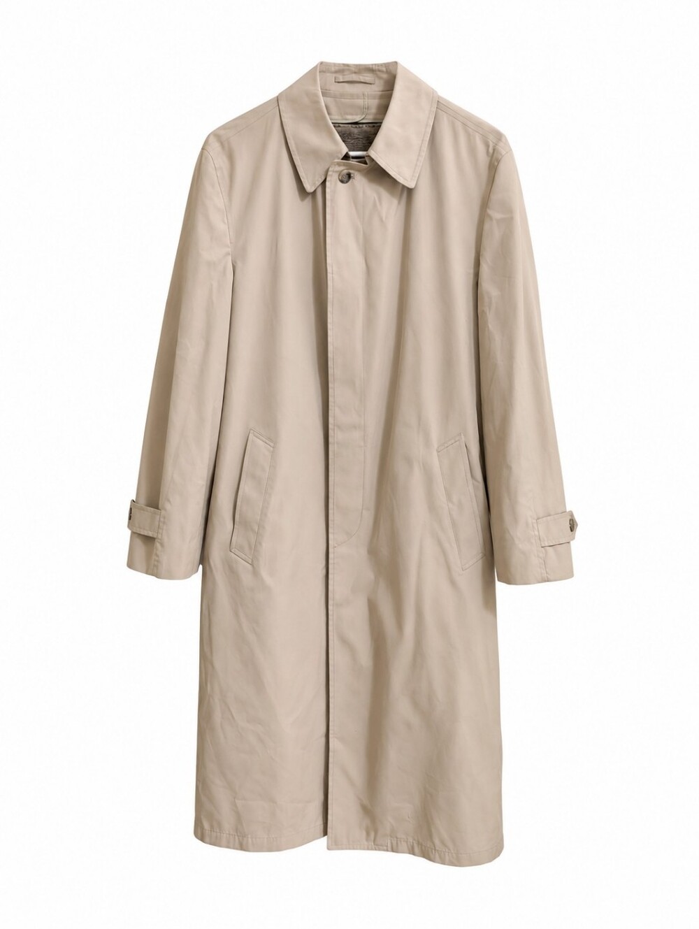 London Fog Men’s Beige Long Trench Coat